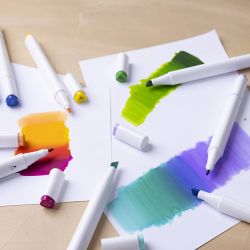 Feutres de dessin, trait 1+8 mm, couleurs classiques, 48 pi&egrave;ces/ 1 Pq.