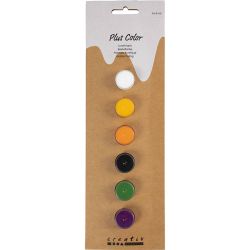 Peinture Acrylique Plus Color, couleurs Halloween, 6x5 ml/ 1 Pq.