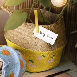 Panier en jonc de mer
