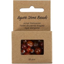 Perles de pierres d'agate