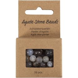 Perles de pierres d'agate