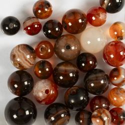 Perles de pierres d'agate