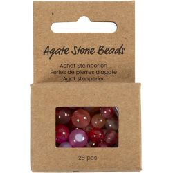 Perles de pierres d'agate