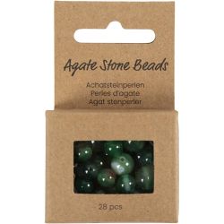 Perles de pierres d'agate