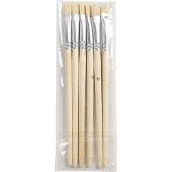 Pinceaux plats scolaires