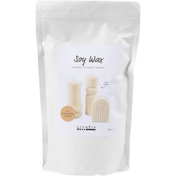 Cire de soja, Pour bougies autoportantes, cr&egrave;me, 500 gr/ 1 Pq.