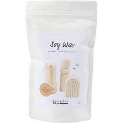Cire de soja, Pour bougies autoportantes, cr&egrave;me, 250 gr/ 1 Pq.