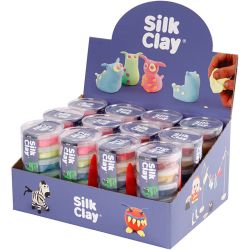 Silk Clay&reg;, couleurs n&eacute;ons, couleurs classiques, 12 set/ 1 Pq.