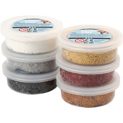 Foam Clay&reg;, M&eacute;tallis&eacute;, harmonie brun, 6x14 gr/ 1 Pq.