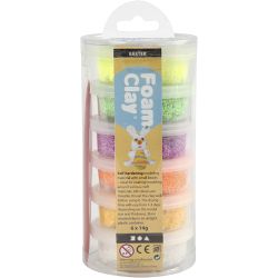 Foam Clay®, couleurs de printemps, 6x14 gr/ 1 Pq.
