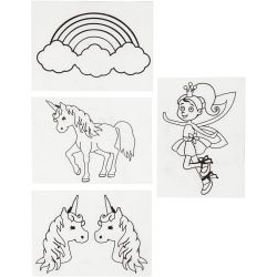 Feuilles de plastique thermorétractable avec motifs