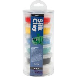 Silk Clay&reg;, couleurs classiques, 6x14 gr/ 1 Pq.