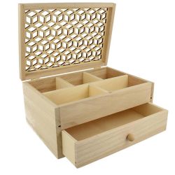 Boîte à bijoux en bois