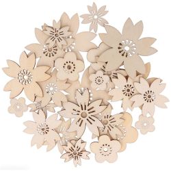Fleurs en bois pour décoration