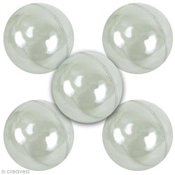 Boule plastique Transparente pour contact alimentaire