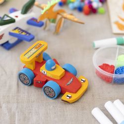 Mini Kit DIY Peinture, Voiture de course, multicolore, 1 Pq.