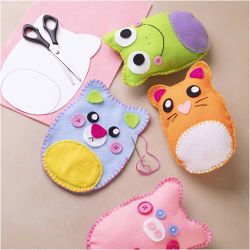 Kit de Démarrage DIY Couture, Ours en peluche, 1 Pq.