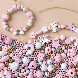 Mini Mix Créatif Bijoux, couleurs pastel, 1 Pq.