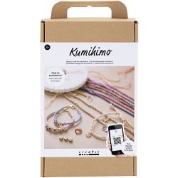 Kit de D&eacute;marrage DIY Kumihimo, Bracelet d&rsquo;amiti&eacute;, 1 Pq.