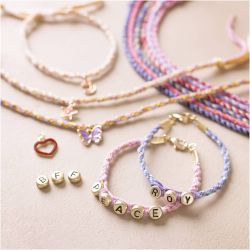 Kit de Démarrage DIY Kumihimo, Bracelet d’amitié, 1 Pq.