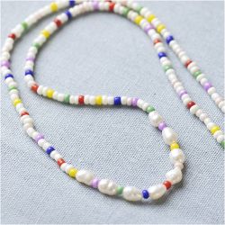 Mini Kit DIY Bijoux, Colliers de perles d’eau douce, 1 Pq.