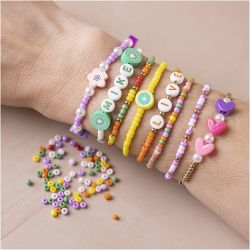 Mini Mix Créatif Bijoux, Bracelets colorés, 1 Pq.