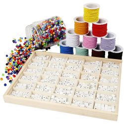 Kit DIY Groupe Lettre Perles sur Bracelet