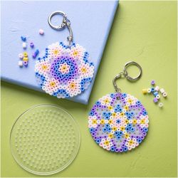 Mini Kit DIY Perles à Repasser, Charmes/décorations de sac, ass. de couleurs, 1 Pq.