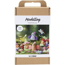 Kit DIY Modelage, F&eacute;erie, couleurs pastel, 1 Pq.