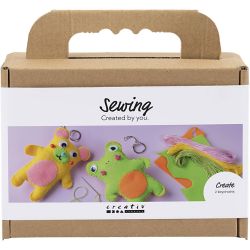 Mini Kit DIY Couture, Grenouille et peluche, ass. de couleurs, 1 Pq.