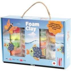 Bo&icirc;te Cadeau Foam Clay&reg;, ass. de couleurs, 1 set