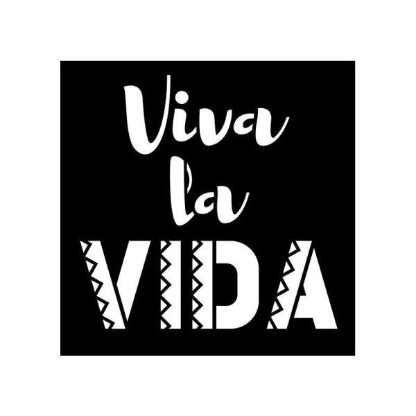 12 pochoirs 9 x 9 cm - Viva la vida - Photo n°1