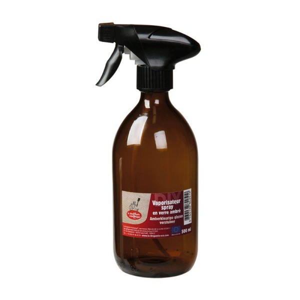 Vaporisateur spray - Verre ambré 500 ml - Photo n°1