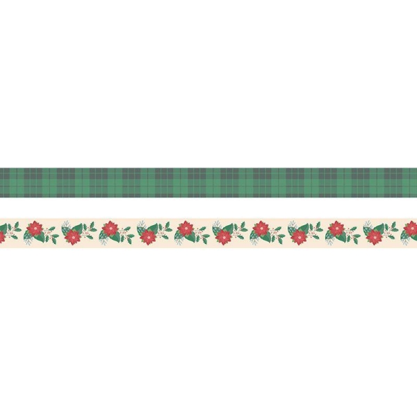 2 rouleaux de masking tape washi paper Merry Christmas - Photo n°2