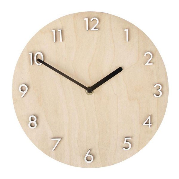 Horloge bois Ø 25 cm avec chiffres bois à monter - Sporty - Photo n°4