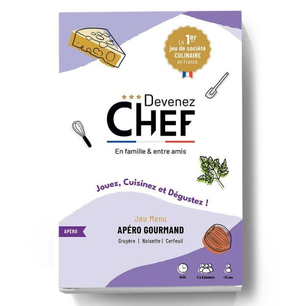 Devenez Chef - Jeu de société culinaire - Menu Apéro gourmand - Photo n°1