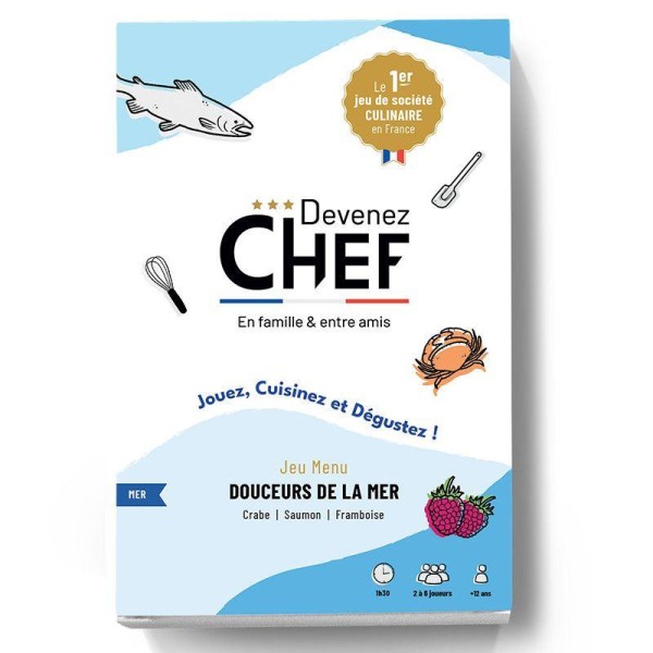 Devenez Chef - Jeu de société culinaire - Menu Douceurs de la mer - Photo n°1