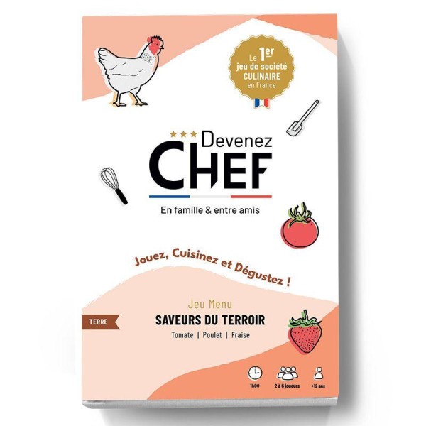 Devenez Chef - Jeu de société culinaire - Menu Saveurs du terroir - Photo n°1