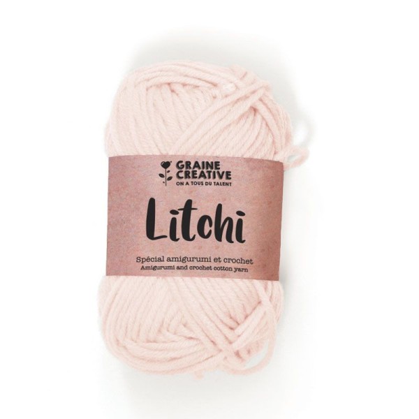 Fil de coton spécial crochet et amigurumi 55 m - rose clair - Photo n°1