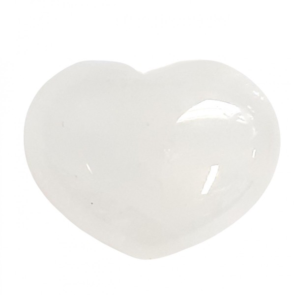 Petit coeur poli en quartz cristal de roche 3cm diamètre - 15gr - Photo n°1