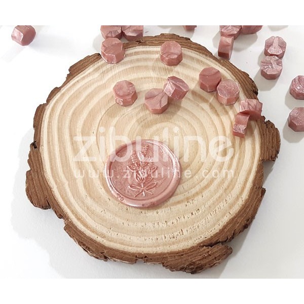 Pastilles de cire - Vieux rose nacré - Photo n°1