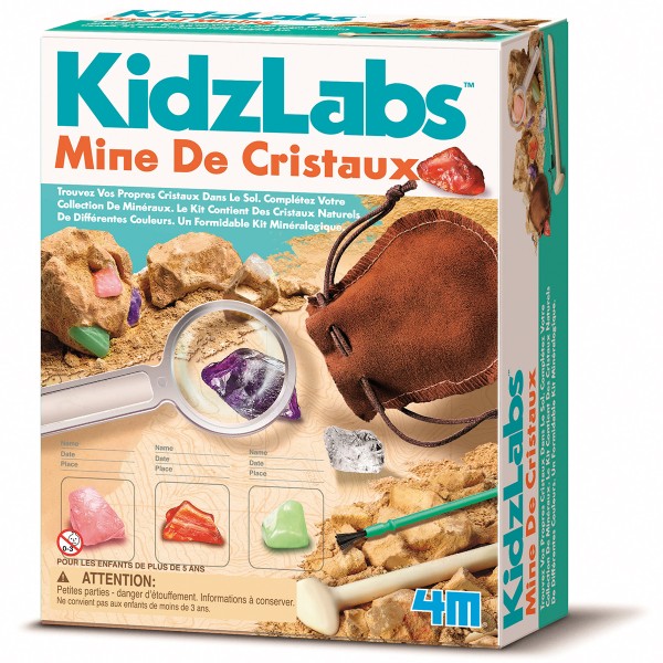 Kit scientifique Kidz Labs - Mine de cristaux - Photo n°1