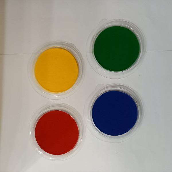 Lot de 4 tampons encreur de couleurs différentes - Photo n°1