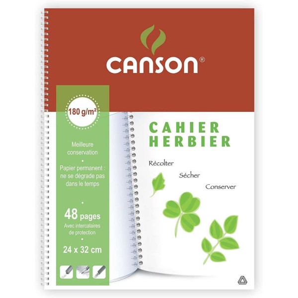 Cahier Herbier, 240 x 320 mm, 48 pages - Canson - Photo n°1