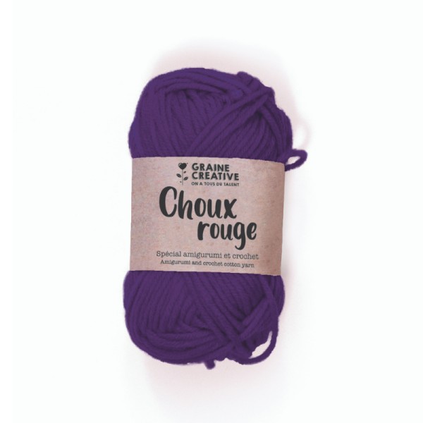 Crochet Amigurumi Violet Fil de Coton - 27 g - Photo n°1