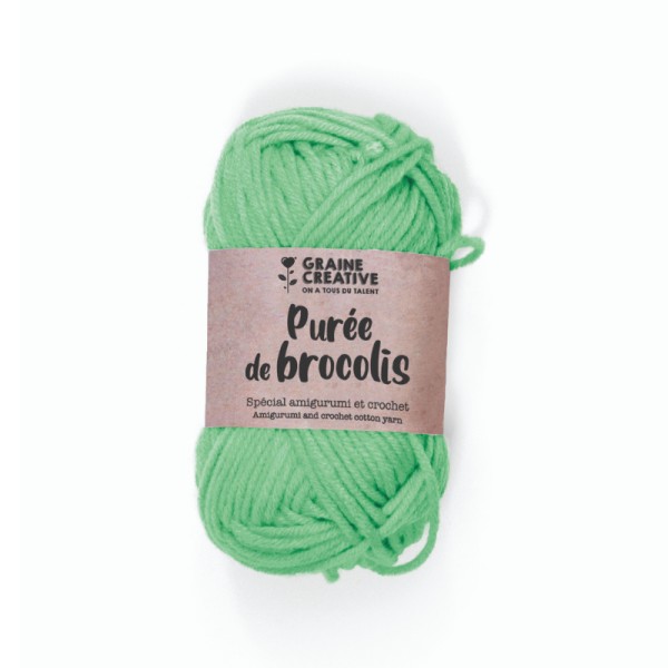 Crochet Amigurumi Vert Pomme Fil de Coton - 27 g - Photo n°1