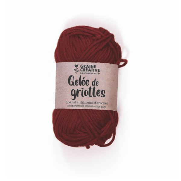Crochet Amigurumi Bordeaux Fil de Coton - 27 g - Photo n°1