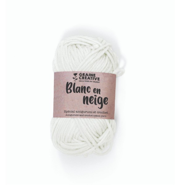 Crochet Amigurumi Blanc Fil de Coton - 27 g - Photo n°1