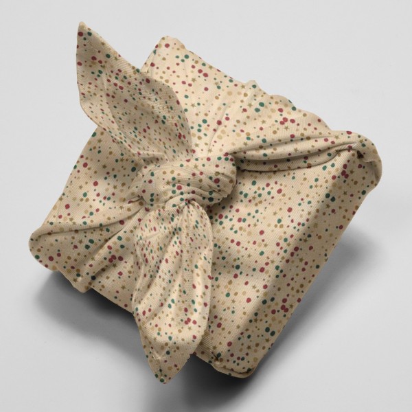 Tissu Coton Noël - À pois - Vendu par 10 cm - Photo n°4