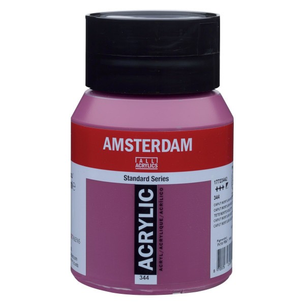 Pot peinture acrylique 500ml Amsterdam tête morte violette - Photo n°1